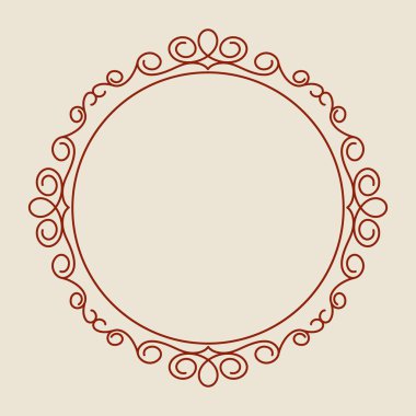 Çerçeveler. Vintage vektör. Kolay düzenleme için inşa. Vektör çizim.