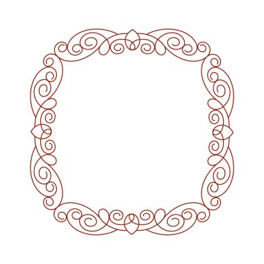 Çerçeveler. Vintage vektör. Kolay düzenleme için inşa. Vektör .