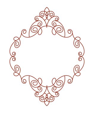 Dekoratif çerçeveler. Vintage vektör. Kolay düzenleme için inşa. Vektör çizim.