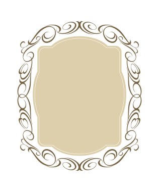 Çerçeveler. Vintage vektör. Kolay düzenleme için inşa. Vektör .