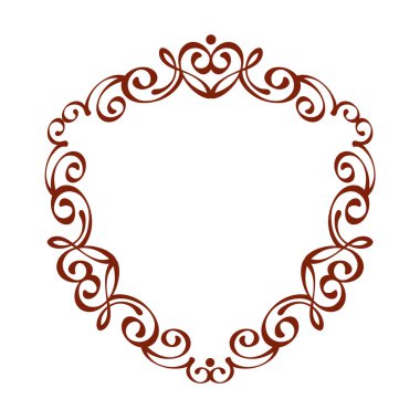 Çerçeveler. Vintage vektör. Kolay düzenleme için inşa. Vektör çizim.