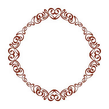 Çerçeveler. Vintage vektör. Kolay düzenleme için inşa. Vektör çizim.