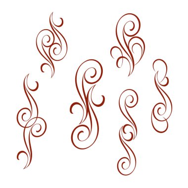 Soyut vinyetlerin dövme için. Vektör çizim.