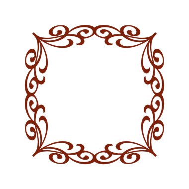 Dekoratif çerçeveler. Vintage vektör. Kolay düzenleme için inşa. Vektör çizim.