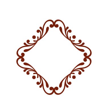 Dekoratif çerçeveler. Vintage vektör. Kolay düzenleme için inşa. Vektör çizim.
