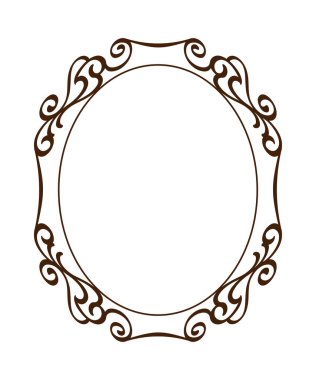 Dekoratif çerçeveler. Vektör çizim.