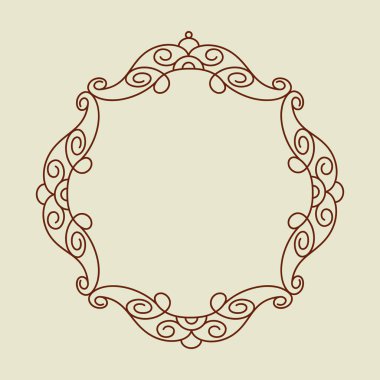 Dekoratif çerçeveler. Vektör çizim.