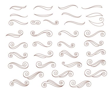 Tasarım öğeleri. Vektör çizim.