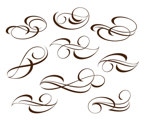  Set decorative elements.Vector illustration.