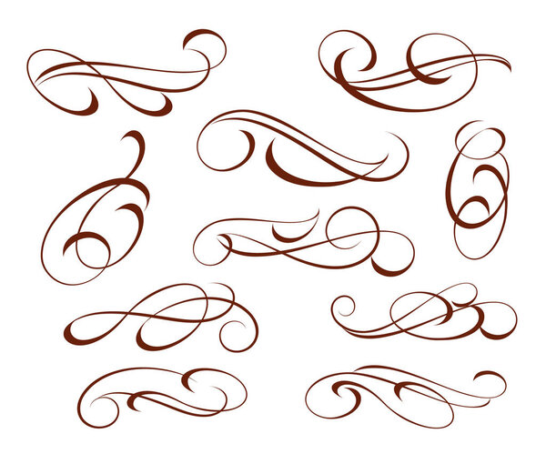  Set decorative elements.Vector illustration.