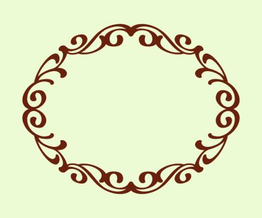 Retro tarzı çerçevede. Vektör çizim.