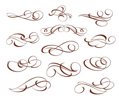 Tasarım öğeleri. Vektör çizim.