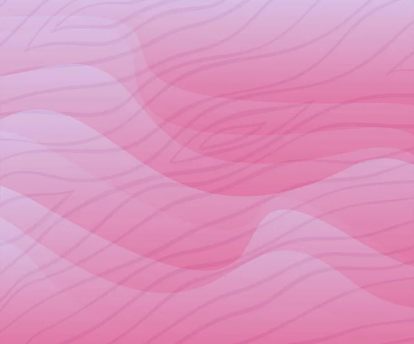 Abstrakt rosa våglinjer bakgrund. Vektorillustration — Stock vektor