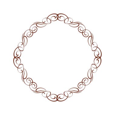 Kaligrafi çerçeveler. Vektör çizim.