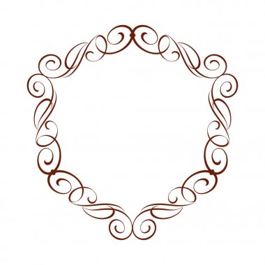 Kaligrafi çerçeveler. Vektör çizim.