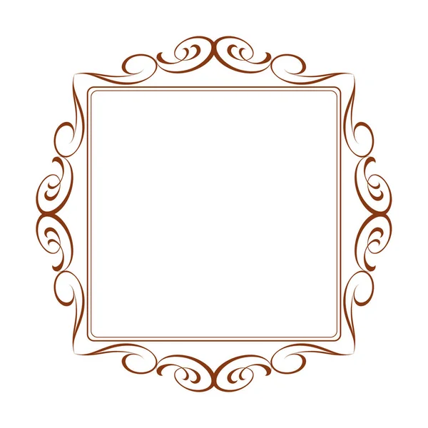 Kalligraphische Frames.Vektor-Illustration. — Stockvektor