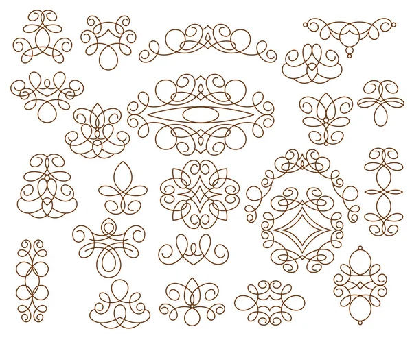 Decoratieve designelementen. Vectorillustratie. — Stockvector