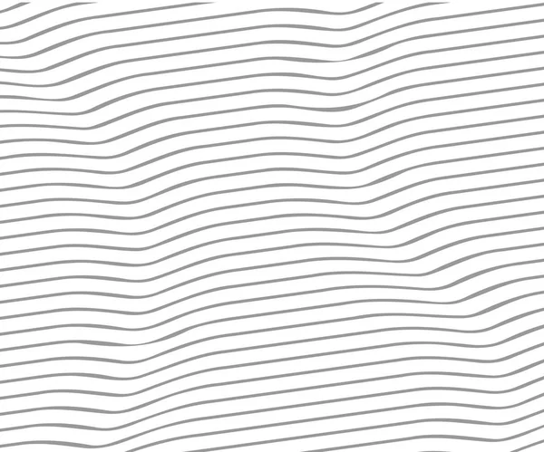 Fondo de rayas onduladas - textura simple para su diseño.Ilustración vector.Negro sobre blanco . — Vector de stock