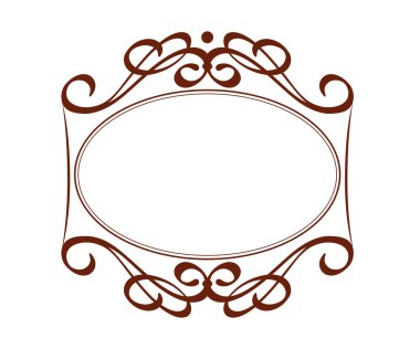 Çerçeveler vintage. Vektör çizim.