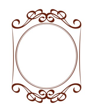 Çerçeveler vintage. Vektör çizim.