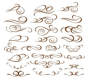 Tasarım öğeleri. Vektör çizim.