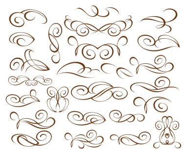 Tasarım öğeleri. Vektör çizim.