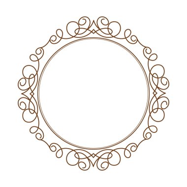 Dekoratif retro çerçeveler. Vektör çizim.