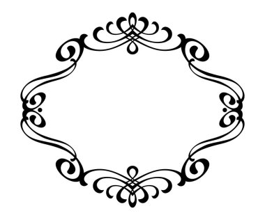 Dekoratif retro çerçeveler. Vektör çizim. 