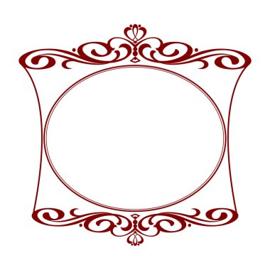 Dekoratif çerçeveler. Vektör çizim.