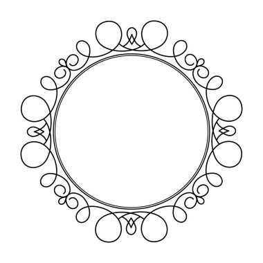 Dekoratif çerçeveler. Vektör çizim. 