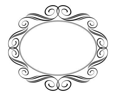 Çerçeveler vintage. Vektör çizim.