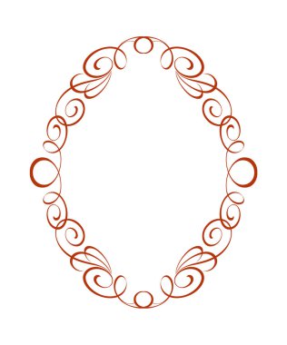 Çerçeveler vintage. Vektör çizim. Brown .