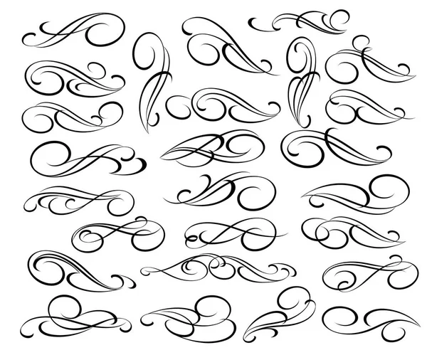 Dekoratif öğeler kümesi. Dividers.Vector illüstrasyon.