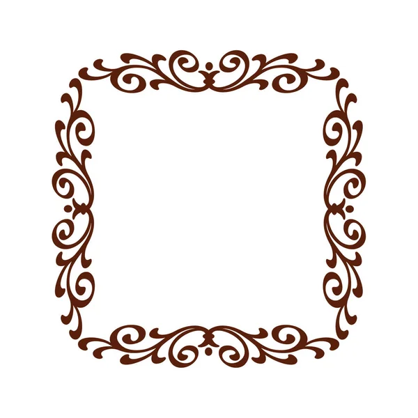 Vektör çerçeveler. Vektör çizim. Brown .