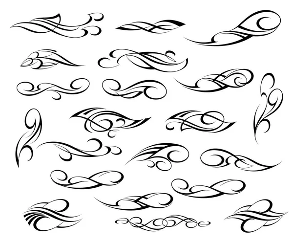 Dekoratif öğeler kümesi. Dividers.Vector illüstrasyon.