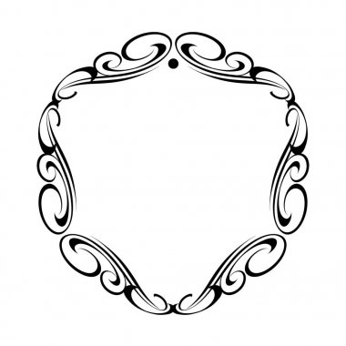 Vektör dekoratif çerçeveler. Vektör çizim.