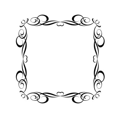 Vektör dekoratif çerçeveler. Vektör çizim.