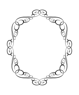 Vektör dekoratif çerçeveler. Vektör çizim.