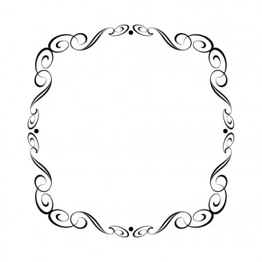 Vektör dekoratif çerçeveler. Vektör çizim.