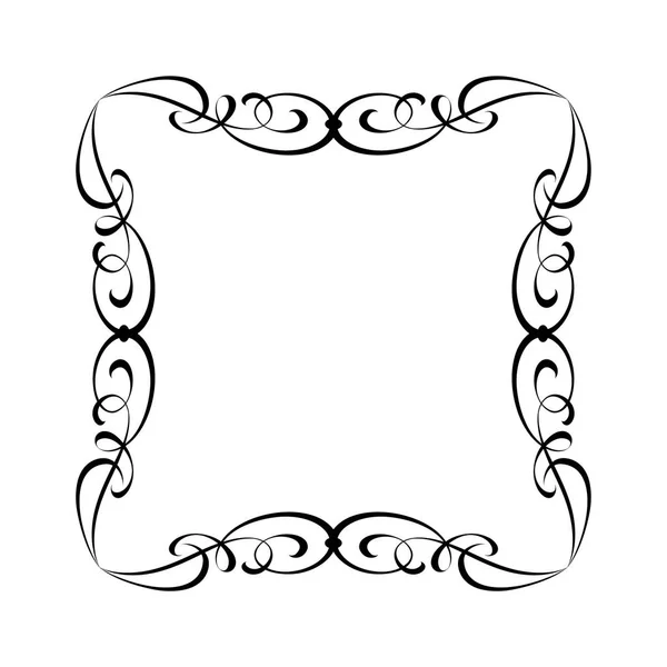Vector kalligrafi dekorativ ram. Vektorillustration. — Stock vektor
