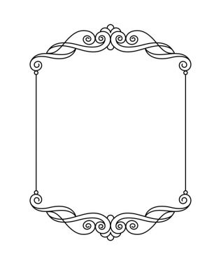 Vektör retro çerçeveler. Vektör çizim. 