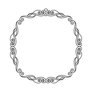 Vektör retro çerçeveler. Vektör çizim. 