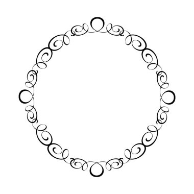 Vektör retro çerçeveler. Vektör çizim. Siyah .