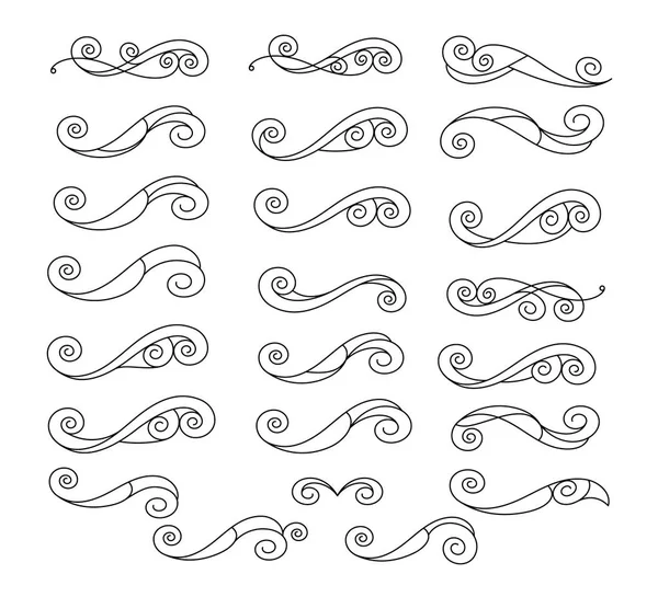 Tasarım öğeleri. Vektör çizim. Siyah  .