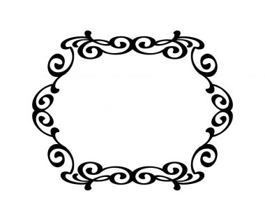 Vektör retro çerçeveler. Vektör çizim.