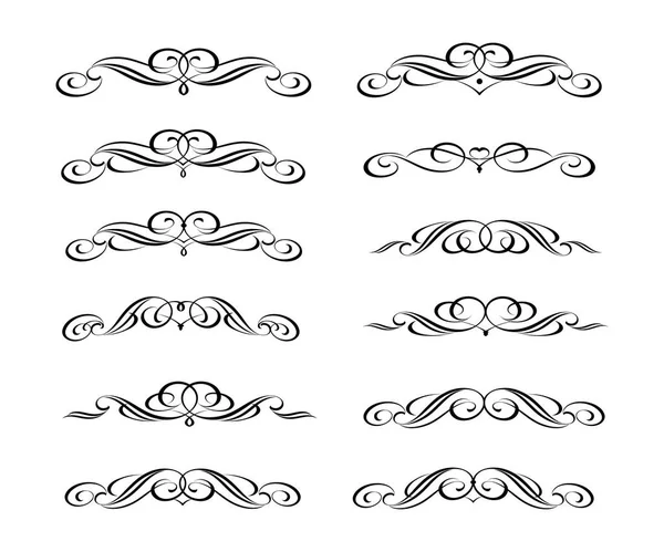 Dekoratif öğeler kümesi. Bölücüler.