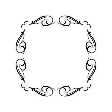 Zarif çerçeve. Vektör çizim. 