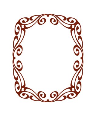 Dekoratif retro çerçeveler. Vektör çizim.