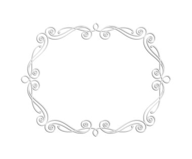 Zarif çerçeve. Vektör çizim.