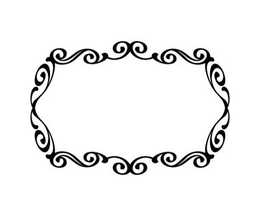 Vektör retro çerçeveler. Vektör çizim. 